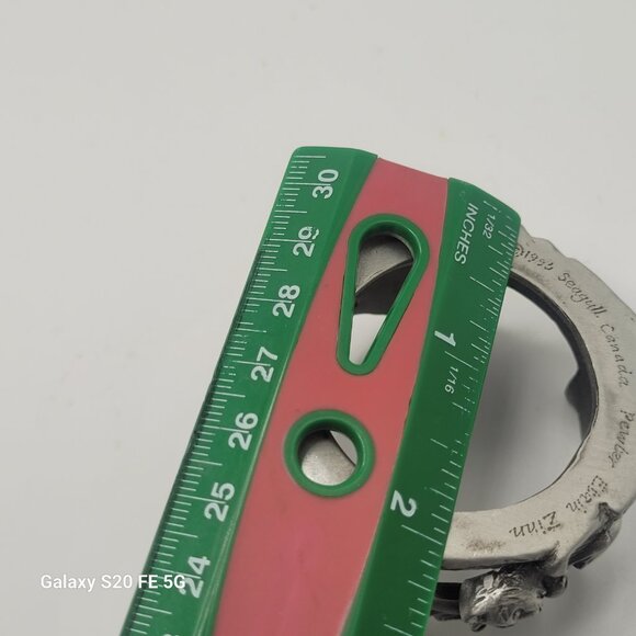 1993 Seagull Canada Pewter Etain Zinn Cats Votive Candle Holder Pewter Base Only - Picture 11 of 11